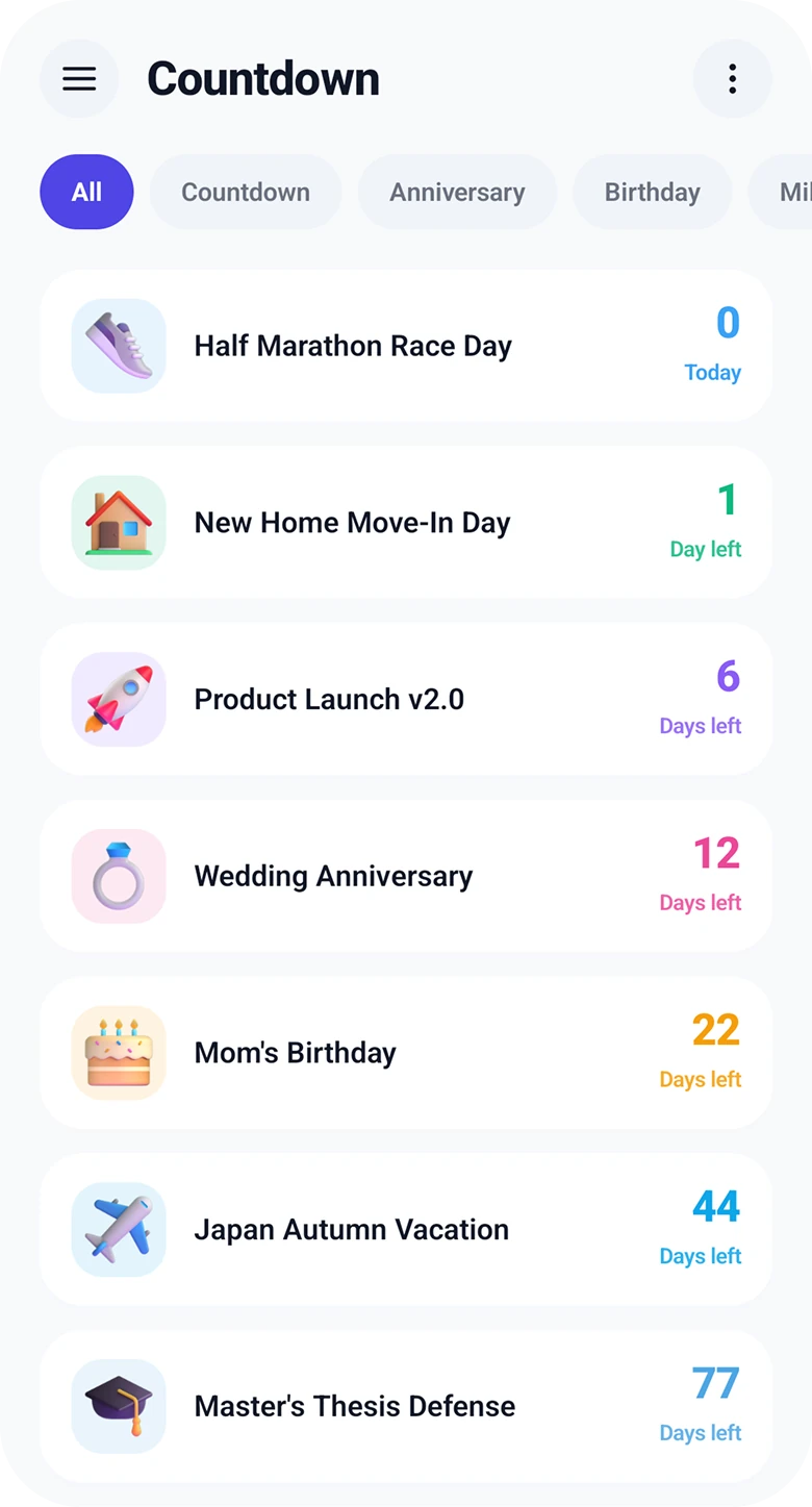 Habitome Countdown Screen
